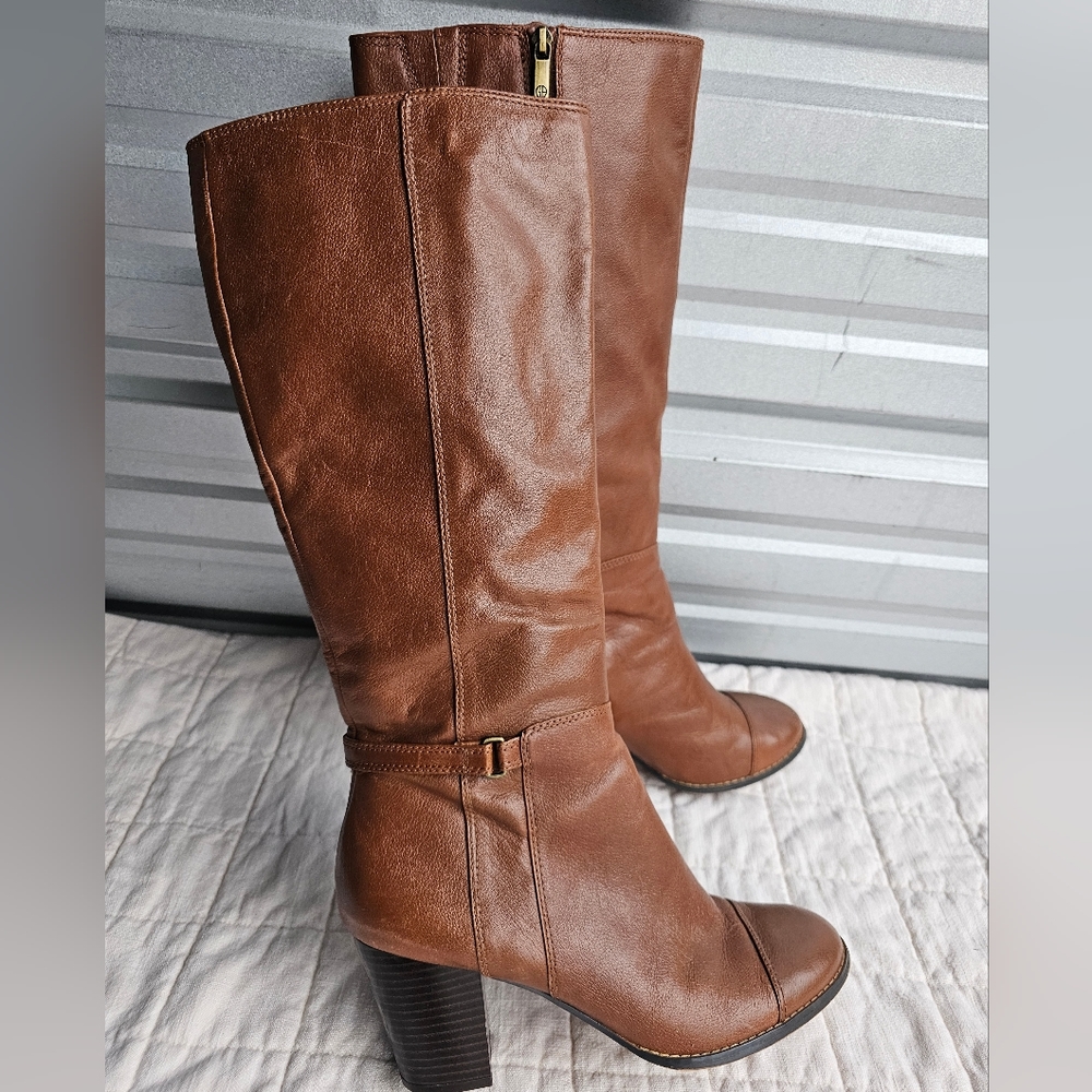 Giani bermini Shoes Womens 11M Heels Knee High Tall Brown Zip